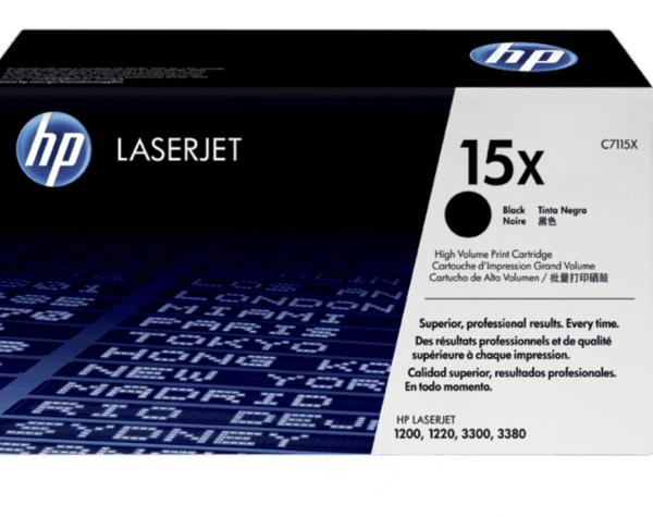 Cartucho de Tóner HP 15X Negro Alto Rendimiento LaserJet Original