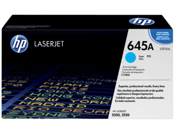 Cartucho de Tóner HP 645A Cian LaserJet Original