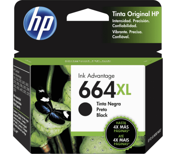 Cartucho de Tinta HP 664XL Negra Original