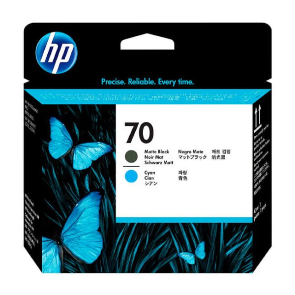 Cabezal HP C9404A Matte Black, Cyan 70 original
