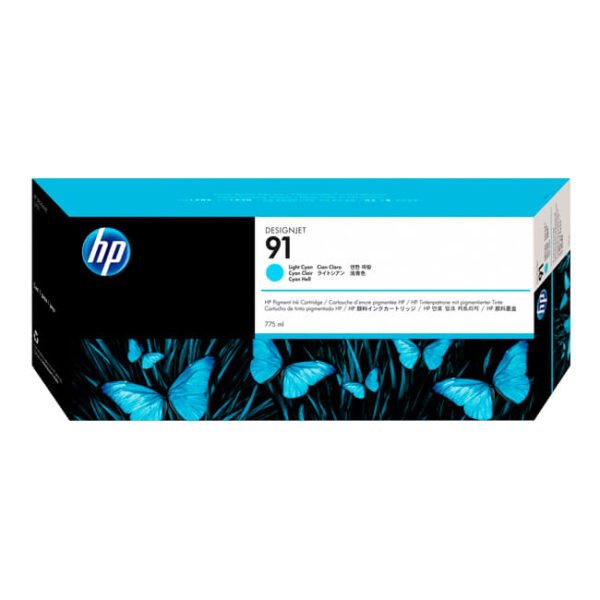 Tinta HP 91 original C9470A Light Cyan