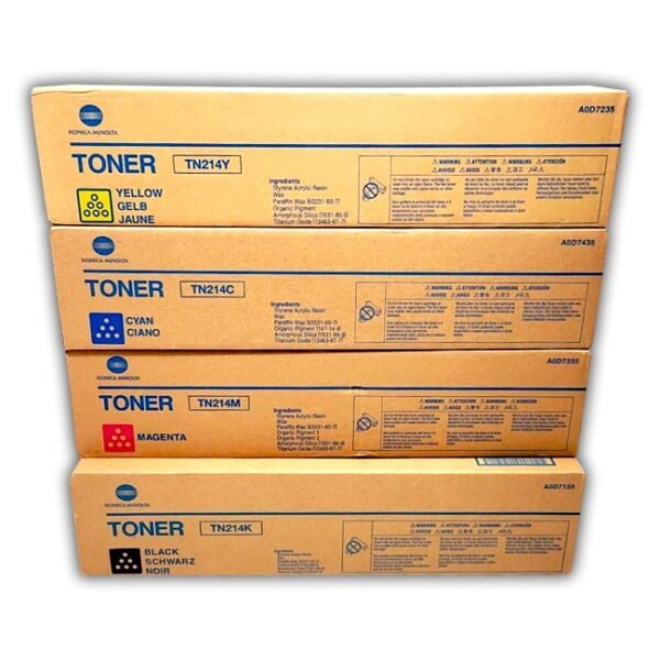 Toner Konica Minolta Bizhub C200 TN214 CMYK Pack